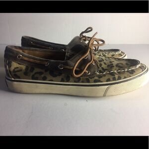 Sperry Topsider Cheetah Print Board Shoe